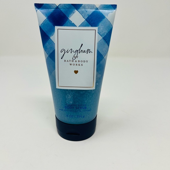 NWT Bath & Body Works Gingham Foaming Sugar Body Scrub 8 oz - Picture 1 of 4